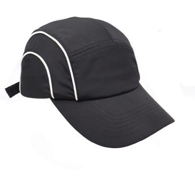 China Wholesale COMMON Black Solid Plain Running Quick Dry Breathable Dad Hat Whistling 6 Sports Baseball Cap Unisex Dad Hats for sale