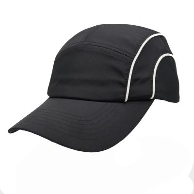 China New Design COMMON White Polyester Quick Dry Running Hats Piping Dad Hat Sports Binding Bottom Baseball Cap for sale