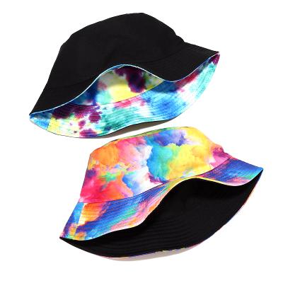 China New Designer Wholesale Casual Fashion Unisex Color Printed Fisherman Caps Custom Logo Bucket Hats for sale