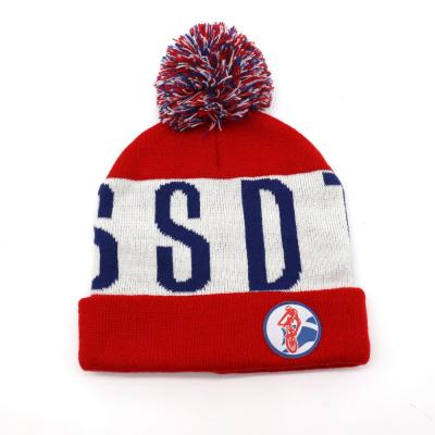 China OEM fashion JOINT beanie hat hot selling sport knitted hat custom winter knitted beanie hat for sale