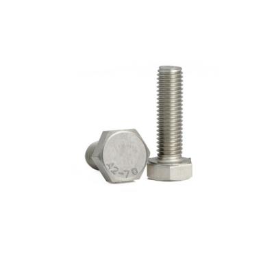 China DIN931 304 HEX Stainless Steel Hex Head Bolts A2-70 for sale