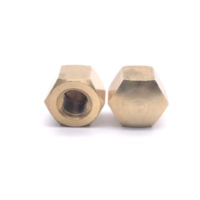 China General Industry Chrome Plating Brass Hex Nut M8 Standard DIN 917 for sale