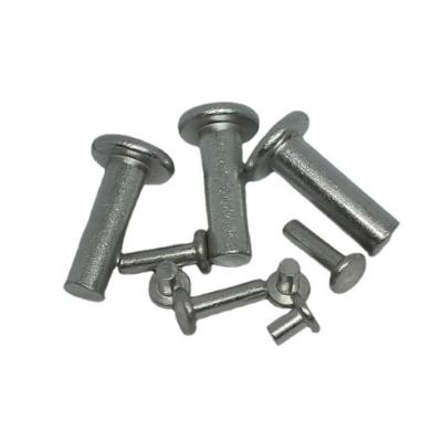 China Aluminum Flat Head Aluminum Rivets GB109 Solid Hand Hammer Rivet M2~M8 for sale