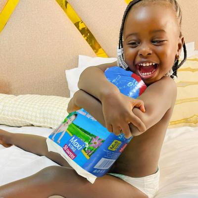 China Printed Cheap Disposable Eco-Friendly Disposable Middle Size Baby Diaper Wholes From Distributors Kenya Sale for sale