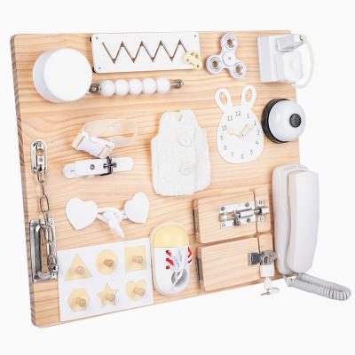 China Montessori Material Early Childhood Teaching Aid Lock Box Busyboard Eco-Friendly Finished Product for sale