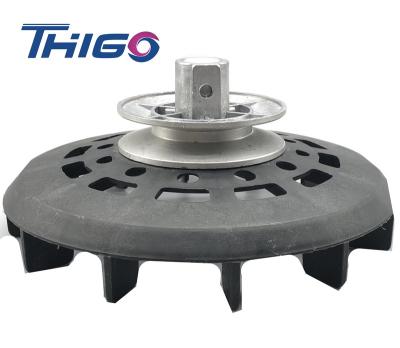 China Thigo Commercial Hot Sale OEM Gray Shaft Coupling For Washing Machine Best Price Flange Shaft Parts Belt Pulley Semi Finished Spare Parts for sale