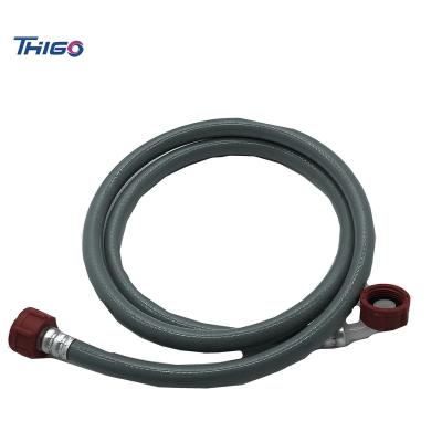 China Thigo Commercial Wholesale Hot Product PVC Gray Wash Machine Flexible Drain Washing Machine Inlet High Pressure Hose for sale