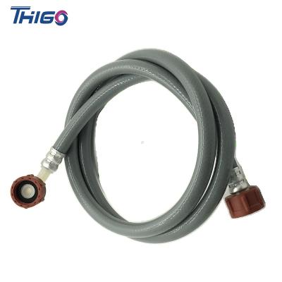 China PVC Gray Wash Machine Flexible Drain Thigo Factory Commercial Hot Sale Product High Pressure Inlet Hose Washing Machine Inlet Hose for sale