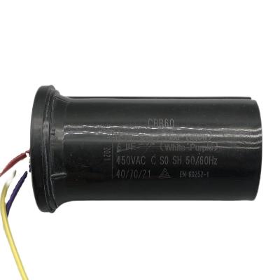 China Household 400vac 4 Wire 2x0.47uf 5uf 10uf LG Sanyo Daewoo Automatic Washing Machine Twin Tub Parts Pirces Capacitor For Washing Machine for sale