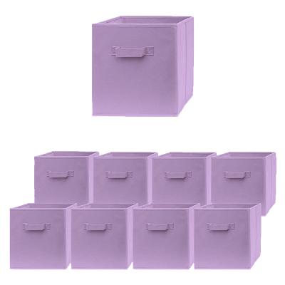 China Amazon Viable Wholesale Household Foldable Storage Cloth Boxes 9 Pack Storage Cube Box For Clothes for sale