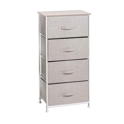 China Modern Top Selling Fabric Storage Drawers Dresser Metal Frame Standing Storage Cabinets for sale