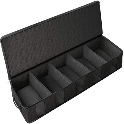 China New Design Viable Plastic Handle Foldable Under Bed Blankets Storage Bags Organizer For Clothes for sale