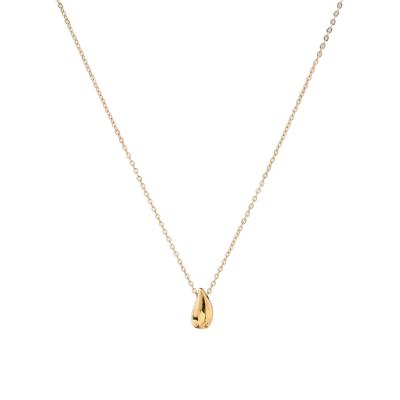 China CLASSIC Gold Necklace Charm Water Droplets Cold Wind Jewelry Stainless Steel Women Minimalist Pendant Necklaces for sale