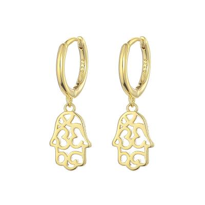 China ENSHIR Products TRENDARY Hot Selling Palm Earrings Fashion All-match Cutout Cutout Earring For Women for sale