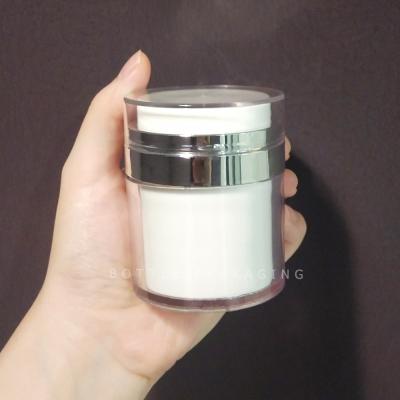 China Unique Packaging PP Airless Serum Bottle 50g Airless Bottle Vacuum Cream Bottle for sale