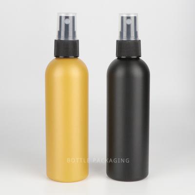 China Customise Plastic Spray Bottles Hdpe Matt Black Cosmetic Sprayer 100ml for sale