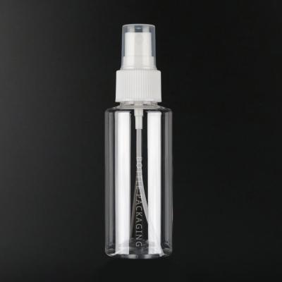 China Pet Plastic Spray Bottles Transparent Household Bottle 100ml Fine Sprayer for sale