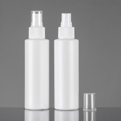 China Cylinder Empty Pearl White HDPE Hair Usage 120ml Plastic Spray Bottle for sale