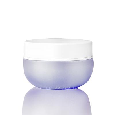 China Custom 50g Luxury Glass Cosmetic Jars Eco Friendly Skincare Serum Bottle for sale