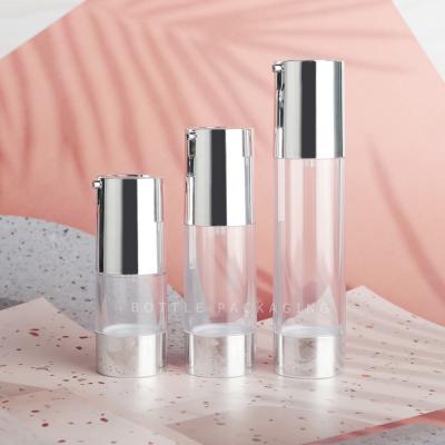 China Custom 15ml 50ml Airless Pump Bottles Luxury Aluminum For Skin Care Serum for sale