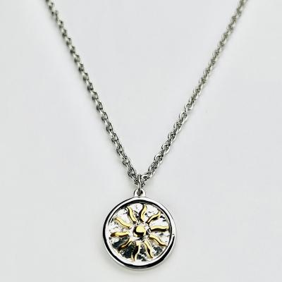 China TRENDY Fashion Individual Character Sun Around Card Clavicle Chain Pendant Necklace for sale