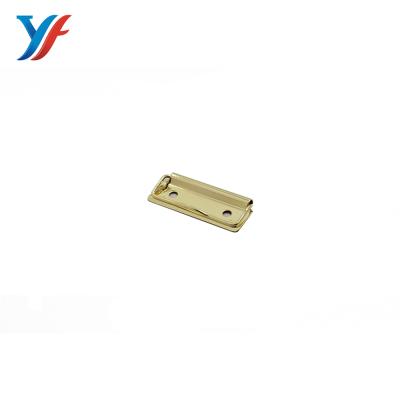 China For Stationery Folder To Hold Papers Stationery Accessories Metal Clipboard Clips Clip Panel Clamps Gold for sale