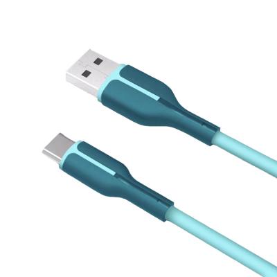 China Original MP3/MP4 Player Real Blue Silicone Material Phone Charging Cable Type C For Xiaomi USB-c Type C Cable for sale