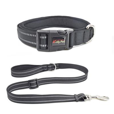 China Amazon Hit Fashion Thoughtful Luxury Make Breathable Collar Leash Dog Collar And Leash Set for sale