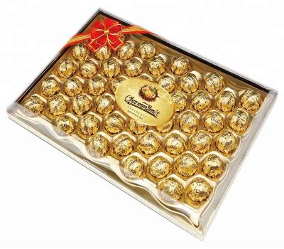 China BALL Compound Celebration Gold Snack Gift Box Ball Foil Wafer Peanut Chocolate for sale