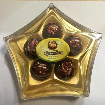 China Diary Milk Chocolate in Fancy Gift Box Crispy Wafer and Peanut Coating BALL for sale