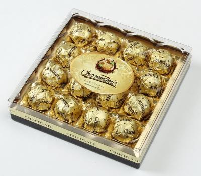 China Diamond Box Golden Aluminum-Foil Wrappers Peanut Chocolate Flaming BALL for sale