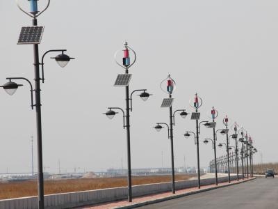 中国 セリウムの風の縦の軸線の Maglev の風力が付いている太陽雑種の街灯システム 販売のため