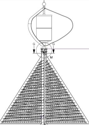 China No Dynamite 600w Windill The Tower Foundation CXF-600W at Rocky Mountatin for sale