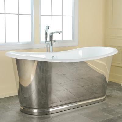 China Cast Iron Enamel Free Hot Freestanding Bathtub for sale