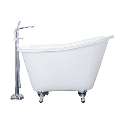 China Freestanding Deep Cast Iron Clawfoot Bathtub 1300mm for sale