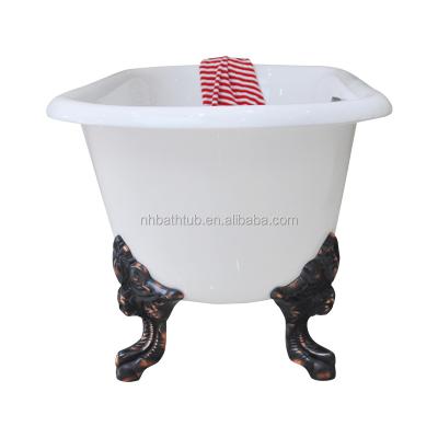 China Freestanding Large Clawfoot Freestanding Bathtub for sale