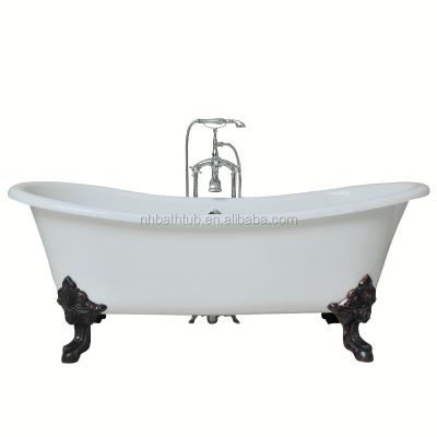 China Appearance elegant cast iron bathtub with lion feet for sale