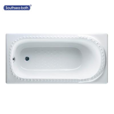 China Large /Giant Rectangle Music Handcrafted Deep Bathtub Personal Home Drop-In Bathtub Bathroom Cast Iron Embedded Indoor Bathtub for sale