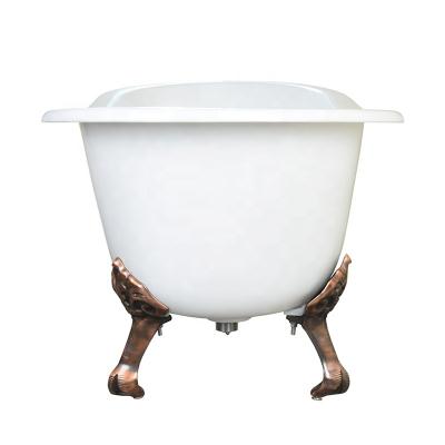 China Free Standing Slipper Enamel Cast Back Bathtub With Good Price for sale