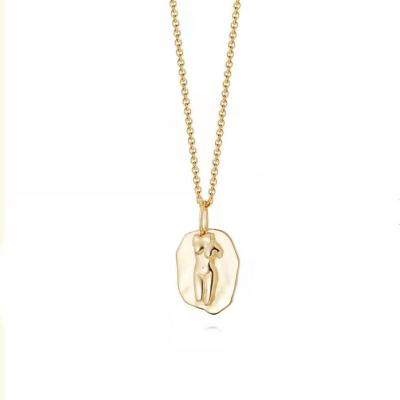 China ZHONG NUO CLASSIC 2022 women's accessories customized 18k gold plated women's body cutout necklace wholesale for sale