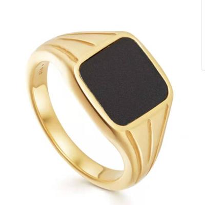 China Designer 2022 Vintage Personality Ring Plated Handmade Rings Gold Opp Bag Geometric Women's Stainless Steel Eternity Band Rings for sale