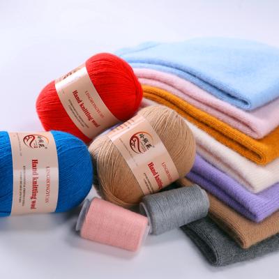 China Colorful Anti-bacteria alpaca wool cashmere yarn for hand knitting crochet sweater scarf diy yarn for sale