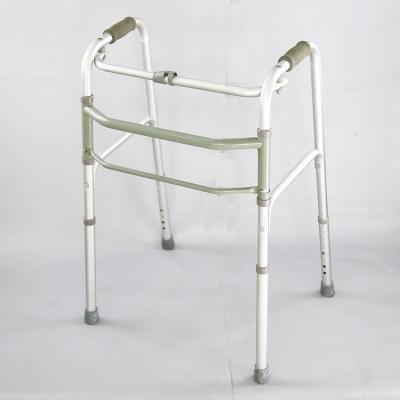 China Height adjustable light weight and strong one-button aluminum adjustable walker suitable for disable elderly people for sale