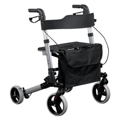 China Mobility aid the compact and easy-to-fold walker best-selling aluminum lightweight rollator with seat for sale