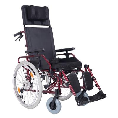 China Self Booster Factory Directly Supply Highly Comfortable Luxury Lightweight Aluminum Recline Wheelchair In Rehabilitation for sale