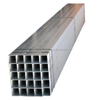 China Tubos de aço quadrados robustos de 2x2 secção oca de carbono 1x1 Tubos de aço galvanizados quadrados com revestimento de zinco Z35.6-484.8g/m2 à venda