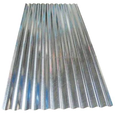 China Zero Spangle Dimensões personalizadas de 600 a 1250 mm Chapa de telhado de metal galvanizado ondulado GI Chapas de telhado resistentes ao calor à venda