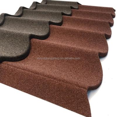 China 0.2mm Stone Coated Metal Roof Tiles Lightweight and Easy to Install Building Materials for Africa Market for sale