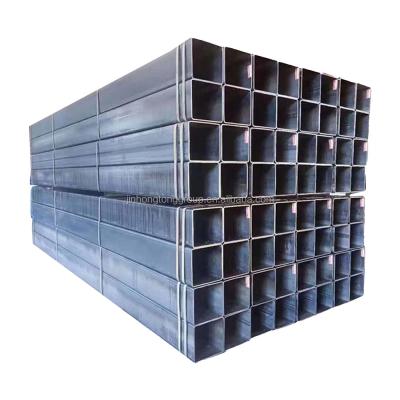 China Rectangular Section Shape Hot Dipped Galvanized SHS 40x40 Square Tube Corrugated Steel Pipe with Plastic Pipe Cap for sale