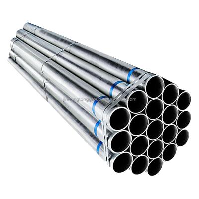 China Galvanized Zinc Coating Round Steel Pipe 114mm Diameter Powder Coated for Building Construction for sale